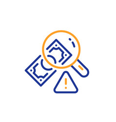 Fraud Line Icon Money Crime Sign