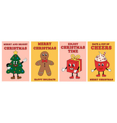 Merry Christmas Groovy Card Set