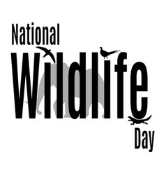 National Wildlife Day Silhouettes Of Wild Animals