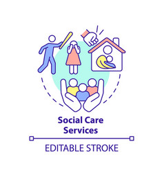 Social Care Services Concept Icon