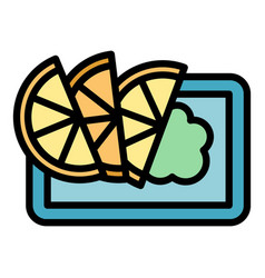 Lemon Australian Food Icon Flat