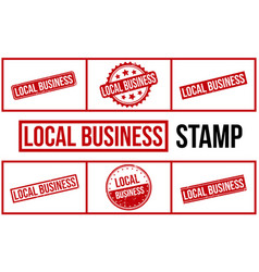 Local Business Rubber Stamp Set