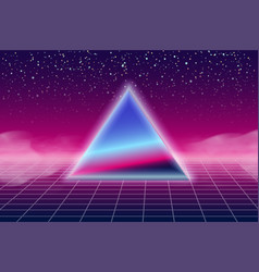 Synthwave Retro Banner Vaporwave Aesthetic