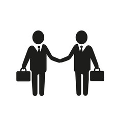 Businesspeople Meeting Simple Icon