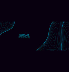 Neon Blue Abstract Line Background Topographic