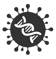 Flat Coronavirus Genome Icon