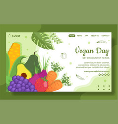 Happy Vegetarian Day Or Vegan Social Media