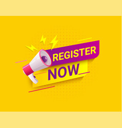 Register Now Social Message In Dynamic Style