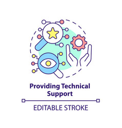 Providing Technical Support Concept Icon