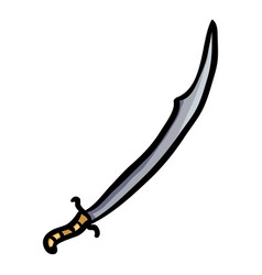 Scimitar Sword - Hand Drawn Doodle Icon