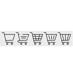 Shopping Line Cart Icons