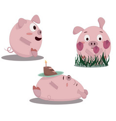 Three Little Pigs One Sits The Other Ate Cake