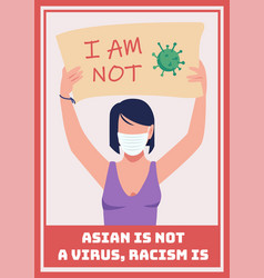 Asian Is Not Virus Poster Flat Template