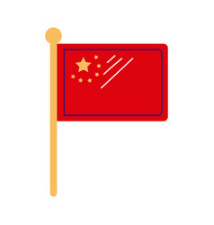 China Flag In Pole