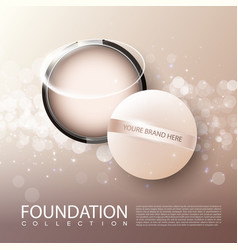 Foundation Female Cosmetic Product Ads Poster