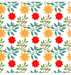 Free Exotic Pattern With Flowers And Leaves