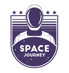 Astronaut Space Journey Badge