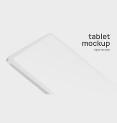 White Tablet Horizontal Mockup With Editable