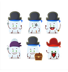 Cartoon Salt Shaker With Various Pirates Emoticons