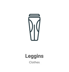 Leggins Outline Icon Thin Line Black Icon