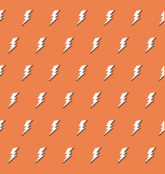 Retro Seamless Pattern With Lightning Bolt