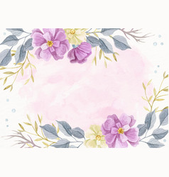 Watercolor Floral Background Design