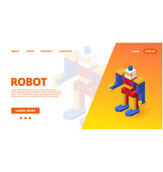 Web Template With A Robot Cop