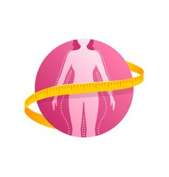 Weight Loss Challenge Icon Circular Pictograph