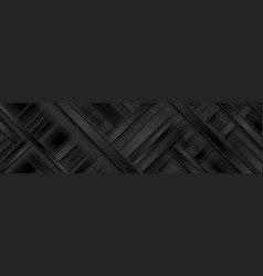 Black Glossy Smooth Stripes Abstract Background