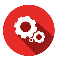 Cogwheels Circle Icon 3