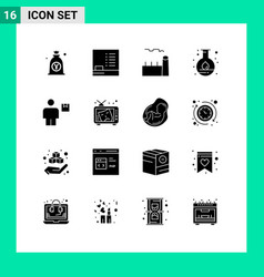 Set 16 Commercial Solid Glyphs Pack For Body