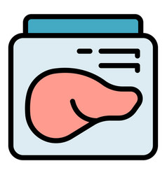 Spleen Examination Icon Flat