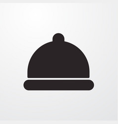 Concierge Bell Sign Icon Flat Design Styl