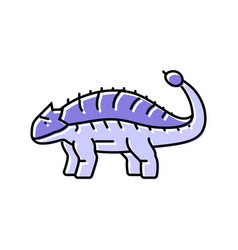 Ankylosaurus Dinosaur Animal Color Icon