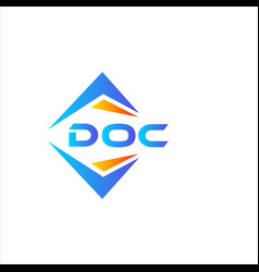 Doc Abstract Technology Logo Design On White