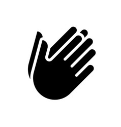 Hands Holding Something Black Glyph Icon