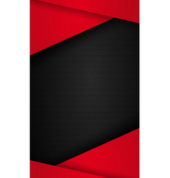 Black And Gray Carbon Fiber Texture With Red