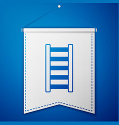 Blue Fire Escape Icon Isolated On Background