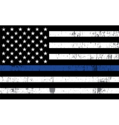 Police law enforcement american flag Royalty Free Vector