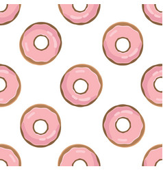 Donut Seamless Pattern Pink Doughnut Texture