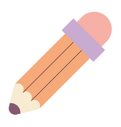 Isolated Colored Pencil Sketch Icon