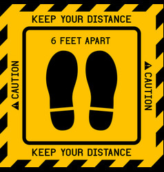 Keep Your Distance With Footprint Shoe Shape