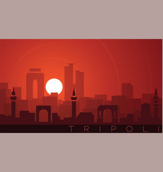 Tripoli Low Sun Skyline Scene