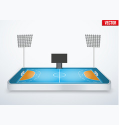 Concept Of Miniature Tabletop Handball Arena