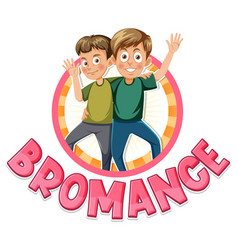 Cute Cartoon Character With Bromance Icon