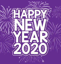 Happy New Year Background Design In Purple