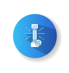 Uv Light Disinfection Blue Flat Design Long