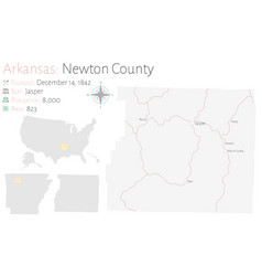 Map Newton County In Arkansas