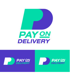 Pay On Delivery Logo Pd Monogram Letters