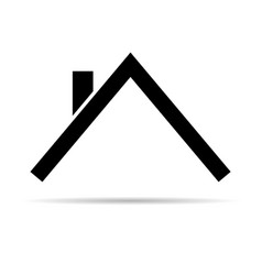 Roofs House Silhouette Icon City Concept Template